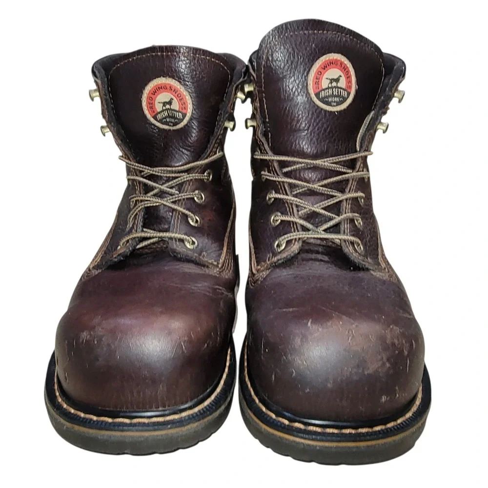 Red Wing Irish Setter 83624 Farmington Steel Toe Men's Leather Work Boots Sz 12D